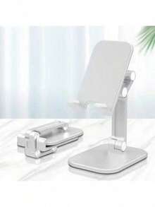 1pc Desktop Phone Stand, Portable, Height Adjustable & Foldable, Universal For Phone And Tablet - A - View 7
