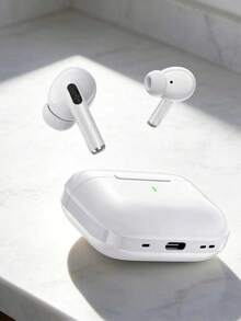 True Wireless Bluetooth Earbuds - Compatible With Apple And Android, Built-In Microphone, Sweat-Proof, Up To 24 Hours Battery Life - White, Earphones > Wireless, Airbud's, Earphones, Earphones - White - View 4