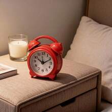 Retro Double Bell Quartz Alarm Clock For Bedrooms And Students - 1PC. - View 5