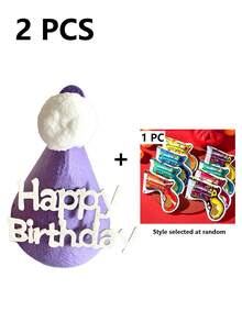 Birthday Party Hats, Suitable For Birthday Party Decoration, Party Decoration, Family Gathering Decoration, Photo Props, Creating Festive Atmosphere - Multicolor - View 12