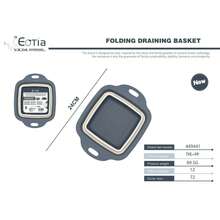 An Integrated And Extendable Water Basin Draining Basket, Suitable For Use In The Kitchen. It Can Be Folded And Retracted, Making It Convenient For Storage And Cleaning. - Square Drainer Basket/24CM - View 3