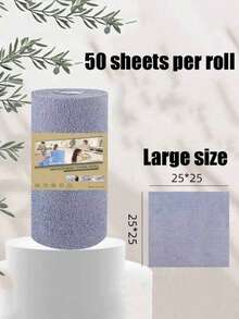 50/20/1pc Reusable Cleaning Cloth Microfiber Towel Roll For Home Kitchen, Replacement Paper Towel Roll (25cm*25cm/9.84in*9.84in) - Multicolor - View 14