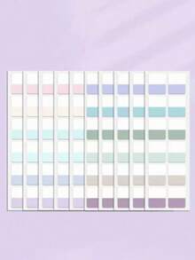 Book Annotation Supplies,10sheets , Can Be Used For Index Labels, Bookmarks, Etc., 60 Colors Available, Suitable For Classification, Memos, Bookmarks, Etc., Transparent, Fluorescent Index Labels, Back To School Essential - A - View 6