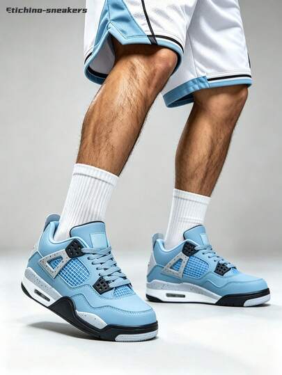 Zapatillas de running acolchadas para hombre con paneles de malla, parte superior transpirable para caminar al aire libre, ideales para el regreso a clases, desplazamientos por el campus