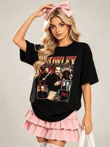 Women T-Shirts - 黑色 - 查看 1