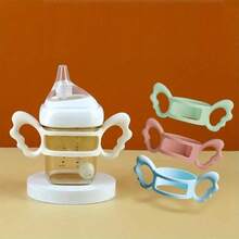 1 buah Pegangan Silikon Universal untuk Botol Bayi Hegen, Botol Bayi Pigeon, Botol Bayi Persegi Leher Ekstra Lebar - MultiWarna - View 8