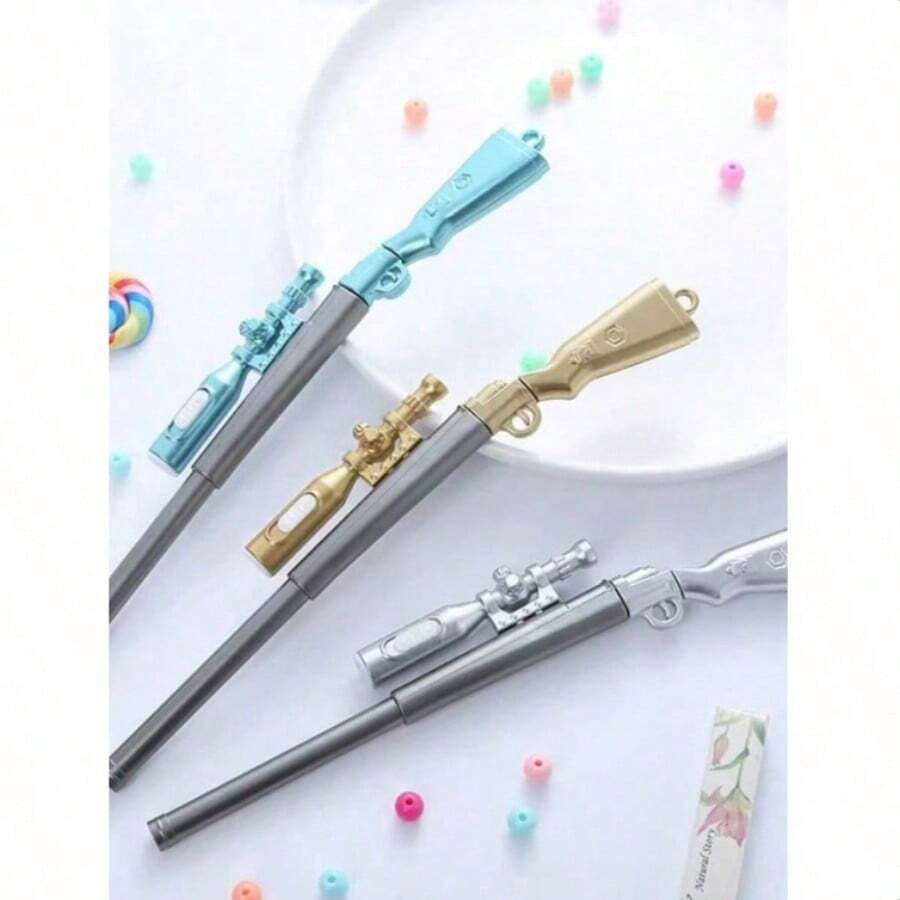 Random Color Creative 98K Sniper Pen, Student Black Weapon-Shaped Glowing Flashlight, 1pc - A - View 1