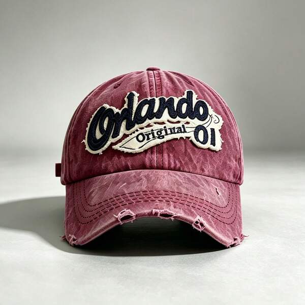 1 buah Topi Baseball Bordir Huruf, Desain yang Dapat Diatur, Topi Pelindung Matahari UV, Cocok untuk Pemakaian Sehari-hari, Pesta, Perjalanan, dan Sebagai Hadiah Liburan