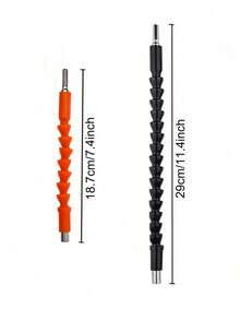 Poros Ekstensi Mata Bor Fleksibel Universal 1/4" Tangkai Heksagonal Pemegang Mata Obeng Magnetik yang Dapat Ditekuk Adaptor Poros Fleksibel Lunak untuk Bor Tanpa Kabel Obeng Alat Perbaikan Tangan - A - View 2
