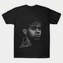 Camiseta L-amine Y-amal Signature para Hombre, romwe,  triko, Camiseta de la Copa - Negro - Ver 1