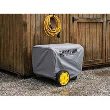 Weather-Resistant Storage Cover For 2800-4750-Watt Portable Generators - Gray - View 5