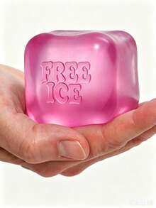 1pc Super Soft Maltose Texture Slow Rebound Cube Squeeze Toy Ice Cube Shape Stress Relief Sensory Relaxation Handheld Office Home Desktop Emotional Regulation Daily Anxiety Relief - Random Colors and Styles - View 4