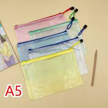 6/24pcs Colorful Waterproof Zipper Storage Bags A4/A5/A6, Multi-Purpose Stationery Office Supplies Board Game Cosmetics Storage Bags, Suitable For Travel, School, Office Supplies, Back To School Supplies, School Essentials, Meeting Documents Invoice Storage, Perfect For Back To School, Mother's Day, Father's Day, Teacher's Day, Nurse's Day Gifts - Multicolor - View 5