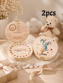 Caja de Diente de Hada Personalizada, Recuerdo de Perfil Lindo, Decoración de Habitación Personalizada, Regalo de Cumpleaños con Nombre Personalizado, Regalo de Halloween Personalizable, Regalo, Caja de Diente de Leche - Estilo A - Ver 12