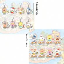 1 Set 8pcs SKZOO Collaboration Cute Acrylic Standees And Acrylic Keychains With Small Charms, Suitable For Fans To Wear And Use - Multicolor - View 3