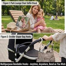 1/2 buah Pengait Kereta Bayi, Pengait Gantung Aksesori Kereta Bayi/Stroller Universal, Aksesori Stroller - MultiWarna - View 7