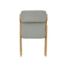 Solid Wood (Beech) Folding Chairs With Padded Seats, Stackable Dining Chairs, Suitable As Extra Seating For Kitchen, Office, Wedding, Party, Picnic - Grey - View 8