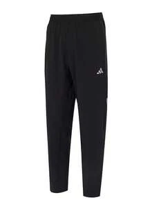 Adidas 新款GYM+ WOVEN PT男子跑步健身訓練休閒透氣長褲 - 黑色 - 查看 6