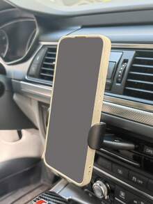 1pc Universal Car CD Slot Phone Holder, Air Vent Navigation Phone Mount, Adjustable & Stable, Suitable For All Smartphones Car Interior Accessory - A - View 5