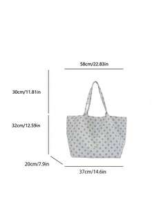Fashionable Leopard Print Adjustable Strap Large Capacity Tote Bag, Daily Commute Bag, Suitable For Travel - Multicolor - View 3