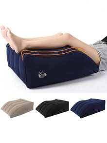 Inflatable Leg And Knee Support Cushion, Inflatable Wedge Pillow, Sleep Leg Pillow, Portable Leg Pillow, Travel Essential, Vacation And Leisure Accessory (Random Air Hole Style) - Multicolor - View 3