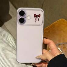 1 buah Casing Ponsel Minimalis TPU Anti-Jatuh dengan Motif Pita Merah Lucu, Jendela Besar Premium Transparan, Perlindungan Penuh, Kompatibel dengan iPhone 17 16 15 14 13 12 11 Pro Max/Plus, Pelindung Anti-Sidik Jari - MultiWarna - View 1