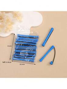 10 Sets Permanent Hair Roller Set - Create Natural Waves And Curls With 8 Different Sizes - Perfect For DIY Hairstyles And Styling, Suitable For Long, Medium And Short Hair. Hair Salon Cold Perm Hair Rollers, Salon Perming Rollers With Caps, Plastic Rubber Perming Rods - Multicolor - View 13