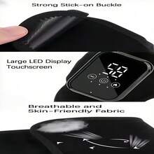 Portable Foot Heating Massage Pad With Smart Timer, 3 Temperature Levels And 3 Massage Modes, USB Rechargeable Body Massager With LCD Digital Display, Perfect Gift For Parents And Friends - Multicolor - View 5