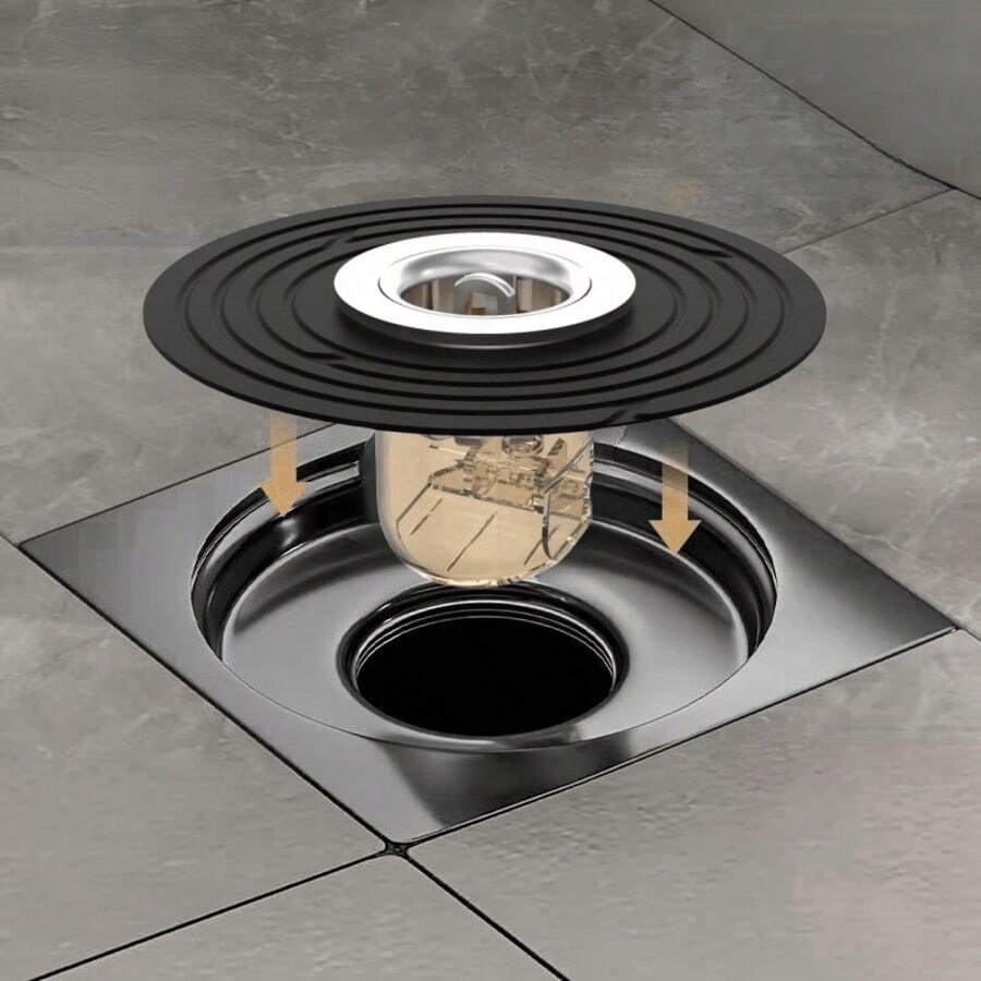 1pc Bathroom Drain Filter, Easy To Install, Prevents Pipe Clogging And Pest Intrusion, Ensures Smooth Drainage, Suitable For Bathroom, Kitchen, Bathtub, Shower, Sink And Other Drainage Holes