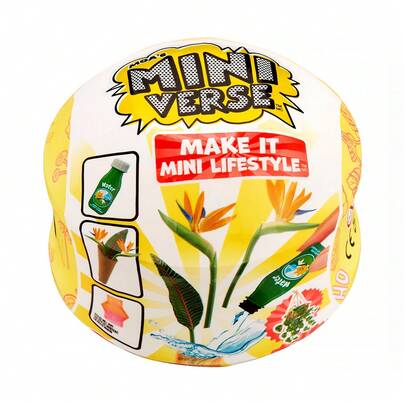 MGA Entertainment MGA's Miniverse Make It Mini Lifestyle Home Series 1 Coleccionables Mini, Paquete Ciego Misterioso, Kit de Manualidades de Resina DIY, Mini Plantas, Casas de Pájaros, Ramos, Cápsula de Exhibición, Edades 8+