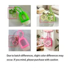1PC[Refillable Squeeze Bottle]Portable Small Hand Sanitizer Bottle With Silicone Sleeve, Keychain And Star Pendant, Leak-Proof Design, Reusable For Soap, Lotion And More, Travel Size Hand Wash Bottle, With Colorful Silicone Sleeve And Keychain, Suitable For Office, Gym, Travel And School - Multicolor - View 6