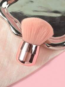 2/1 buah Kuas Debu Kuku Bentuk Kepala Jamur Besar, Kuas Makeup, Bulu Lembut, Warna Pink - Berwarna merah muda - View 7