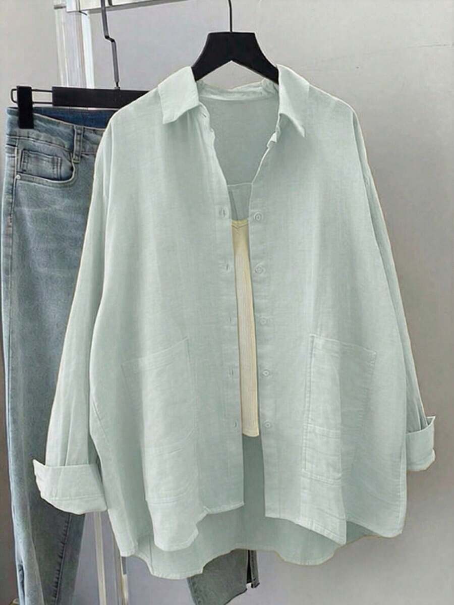 Women Blouses & Shirts - 藍灰色 - 查看 1