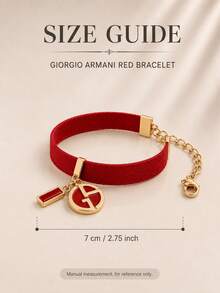 Giorgio Armani Armani Red String Bracelet, Sold Individually, Delicate And Lightweight Adjustable Design, Perfect For Daily Wear And Gifting - Red - View 11