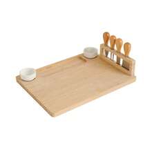 1 Set Papan Keju Kayu, Set Papan Keju Kayu Multifungsi, Cocok Untuk Sarapan di Rumah, Buah, Camilan, Piknik di Luar Ruangan, Pesta, Piring Keju untuk Teh Sore, Piring Ham, Hadiah - View 13