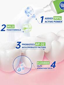 Lion's Baking Soda Whitening Toothpaste, Refreshing Lime Flavor, Full Size 120g, Travel Size 40g, Probiotic Toothpaste For Fresh Breath, Removes Stains, Suitable For All Ages - Cool Lime Scent - Toothpaste - View 7