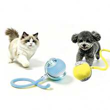 Nicbeybole Cat & Dog Pet Toy Ball, USB Rechargeable, Durable Plastic Structure, Interactive Entertainment For Cats, Cat & Dog Teasing Ball, Relieve Boredom, Smart Automatic Electric Toy - Blue - View 4