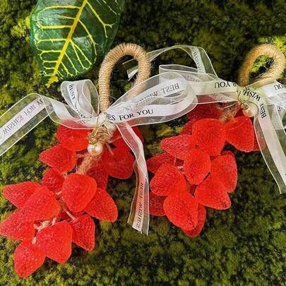 Sabun Stroberi Kristal Buatan Tangan, Sabun Buatan Tangan Alami Proses Dingin, Sabun Dekoratif, Dekorasi Rumah & Pilihan Hadiah