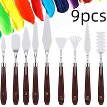 9/4/3PCS/Set Stainless Steel Cake Spatula Set - Buttercream Fondant Decorating Tools For Smooth Icing Pastry DIY Cake Decoration Angled Blade Cranked Palette Knife Cutter Scraper Filling Tool - Multicolor - View 8