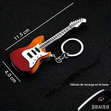 Encendedor de antorcha a Prueba de Viento, Encendedor de butano Recargable, Encendedor de butano - guitarra color aleatorio - Ver 5