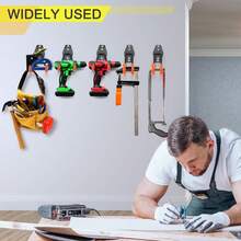 Heavy Duty Wall Mount Tool Hooks Black L-Shaped Iron Hangers 2 Pack With Complete Screws, Garage Garden Storage Rack For Shovel Broom Rake, Rustproof Strong Load Bearing, Wall Fence Universal Organizer - Large (4 Pieces, Including Nails) - View 9