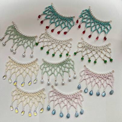 Ancient-Style Pearl Net Hair Bun With Long Tassels, Song Dynasty Curtain Comb, Hanfu Side Decoration, And Back-Hair Accessory