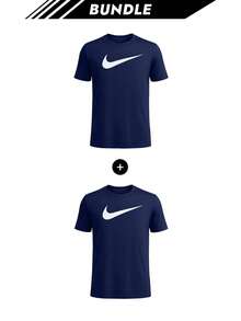 Nike [حزمة] تي شيرت نايك بارك 20 للشباب دري-فيت كحلي X 2 - أزرق داكن + أزرق داكن - مشاهدة 1