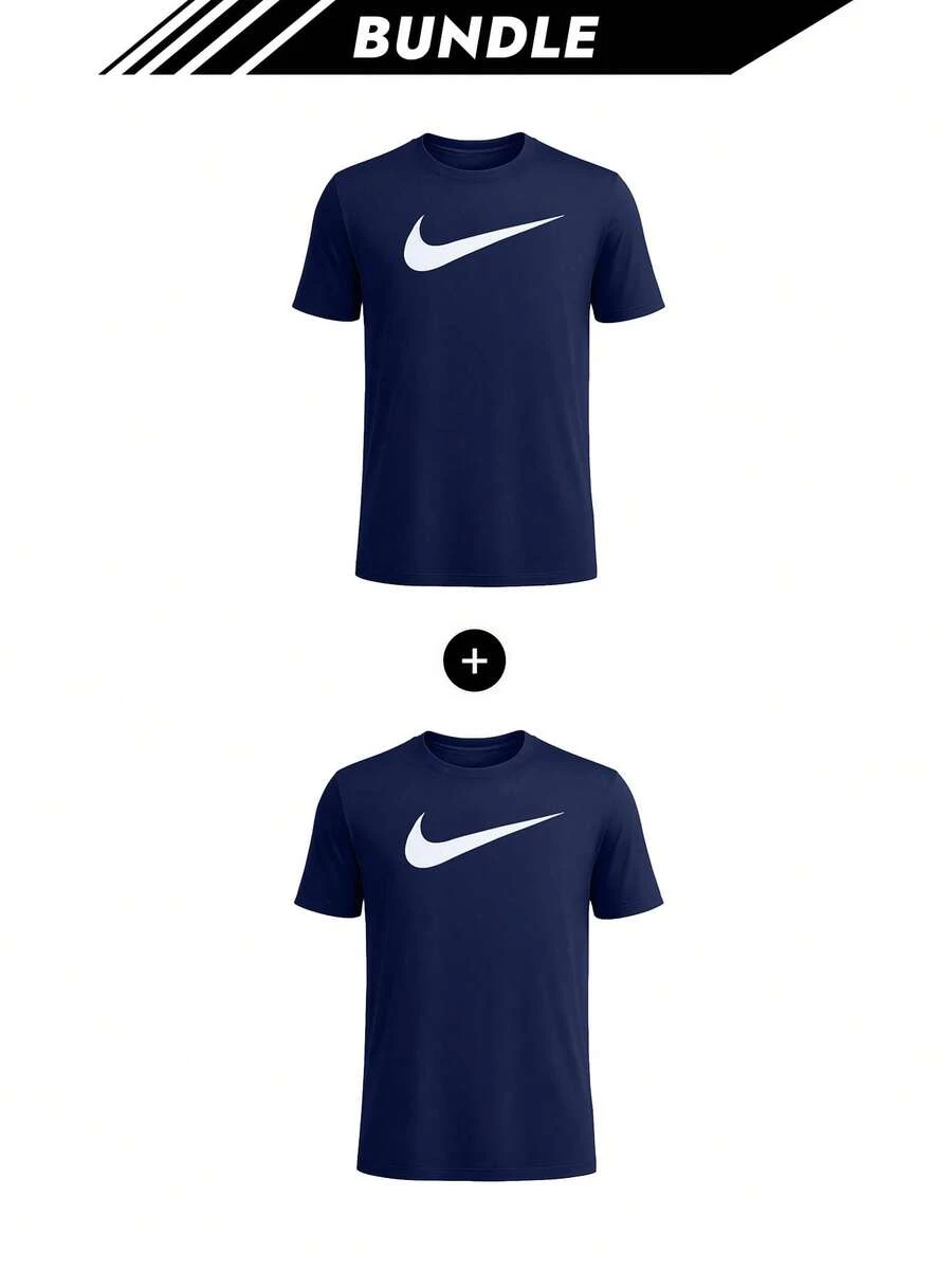 Nike [حزمة] تي شيرت نايك بارك 20 للشباب دري-فيت كحلي X 2 - أزرق داكن + أزرق داكن - مشاهدة 1