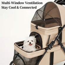 Pet Strollers - Coral Orange - View 1