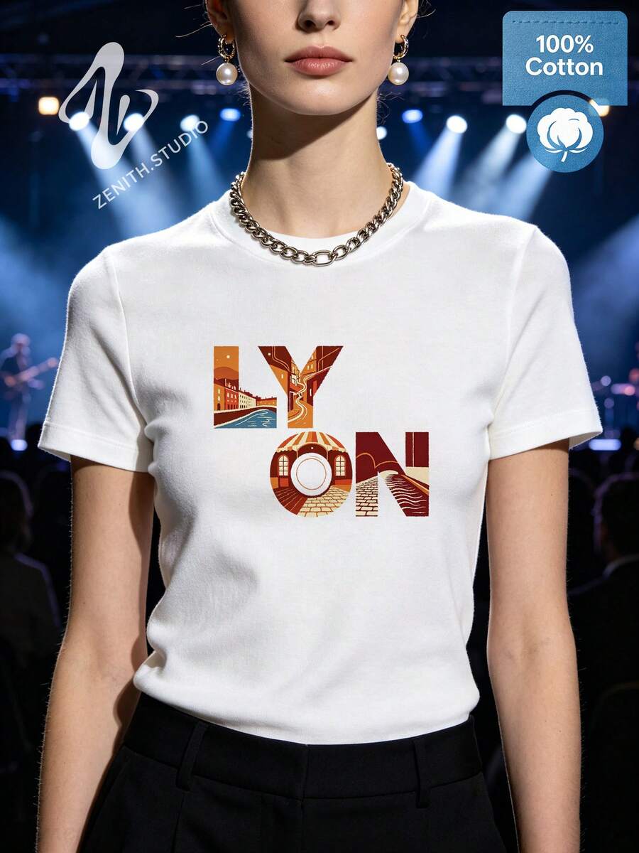 Women T-Shirts - 白色 - 查看 1