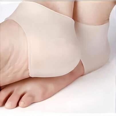 2pcs Silicone Moisturizing Gel Heel Socks Cracked Foot Care Skin Protection Foot Care