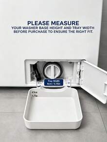 2Pcs/1set Washing Machine Drain Tray, Laundry Room Essentials Floor Protection Pan Water Overflow Prevention, Durable Home Organization Storage Solution Accessory For Laundry Area Cleaning Supplies. Kitchen Bathroom Accessories - Multicolor - View 5