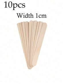 200pcs Natural Wooden Hair Removal Spatulas-Precision Tools For Hair Removal On The Eyebrows And Various Parts Of The Body. Serving As Both An Applicator And A Spreader, They Are Suitable For Use In Spas And At Home-A Summer Hair Removal Essential. - Multicolor - View 8