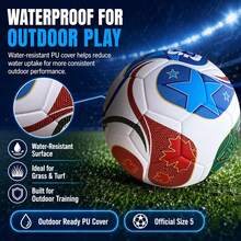 1 Set Football Sports Equipment, Standard Size 5 2026 Football, Laminated Training Ball And Grip Socks, Fashionable Matching, Professional Sports Gear - Multicolor - View 4